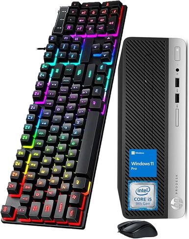 HP ProDesk 400 G6 Small Form Factor Business Desktop, Core i5-9500 Processor up to 4.4GHz, 8GB RAM, 256GB SSD, VGA, Display Port, WiFi, Windows 11 Pro(Renewed) in Kuwait