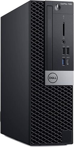 كمبيوتر مكتبي Dell Optiplex 7060 صغير الحجم، Intel Core i5-8500T يصل إلى 3.5 جيجا هرتز، 8 جيجا DDR4، 256 جيجا SSD، لوحة مفاتيح وماوس، منافذ DisplayPorts، Windows 11 Pro (متجدد) in Kuwait