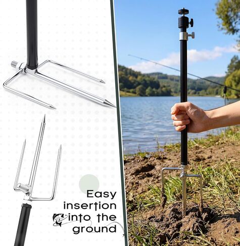 Moxweyeni 6 Pack Game & Trail Camera Mount، 360 درجة قابل للتعديل عالمي 1/4 بوصة - 20 (6 مم) حامل خيط، حامل أرضي لكاميرا Trail للكاميرات والألواح الشمسية in Kuwait