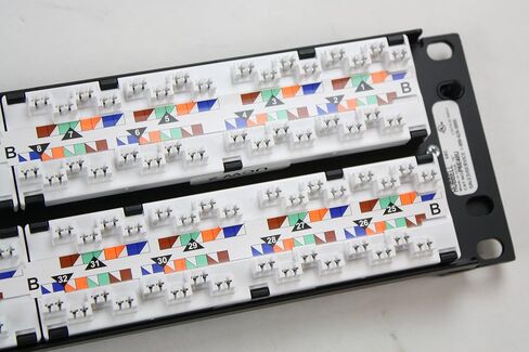 P6E48U - Hubbell Nextspeed Category 6 Universal Patch Panel, Black, 48-Port in Kuwait