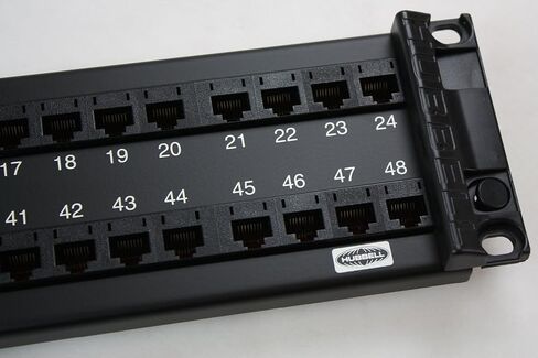 P6E48U - Hubbell Nextspeed Category 6 Universal Patch Panel, Black, 48-Port in Kuwait