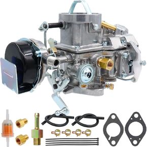 Autolite 1100 1 Barrel Carburetor Straight 6 Cylinder 170/200 CID Engines for 1963-1969 Ford Mustang Falcon Ranchero Club Wagon Mercury Comet Country Sedan, with Automatic Choke, Gaskets