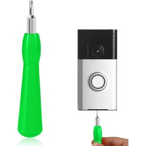 Video Doorbell Screwdriver, Double-Ended Screwdriver Bits with Handle, T6 and T15 Torx Screwdrivers Tools Doorbell Screwdriver Replacement for Ring Video Doorbell Models (Blue)