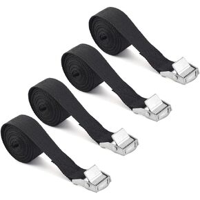 SDTC Tech 4 PCS Adjustable Lashing Strap with Cam Buckle,39 Inch Tie Down Straps for Tying Cargo, Luggage, Bicycle,Furniture and Appliances,etc.