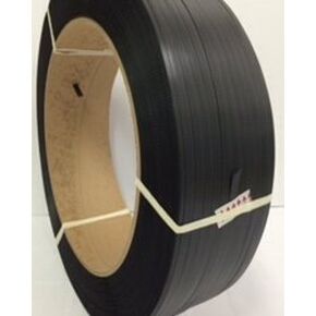 S&G Strapping 1/2" 7,200 قدم شريط بولي بروبيلين، قوة شد 500 رطل، أسود، 16x6
