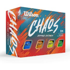 WILSON 2024 Chaos Golf Balls - 24 Balls, Multicolors