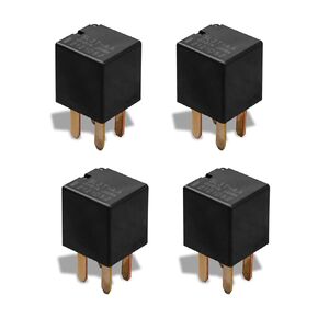 12V 4 Pin Multi Purpose Relay Replace 5L3T-AA 8T2T-CA, Automotive Oil Pump Start Relay, 4 Pack
