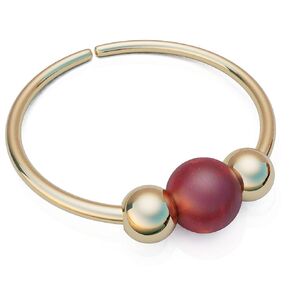 Red Opal Nose Ring - 14k Gold Filled Nose Piercing hoop