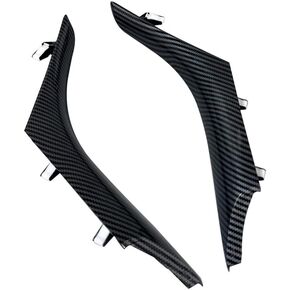 1 Pair Carbon Fibre Front Center Console Trim Compatible with Chevrolet SS Sedan 2014-2017