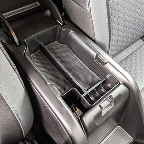 EDBETOS Center Console Organizer Tray Compatible with Chevy Colorado GMC Canyon Accessories 2015 2016 2017 2018 2019 2020 2021 2022 Armrest Secondary Storage Glove Box, Black