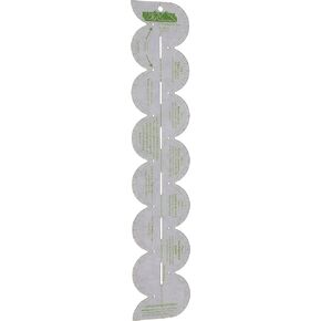 Quick Points Ruler Scallop Ruler 1in Notion, Grey