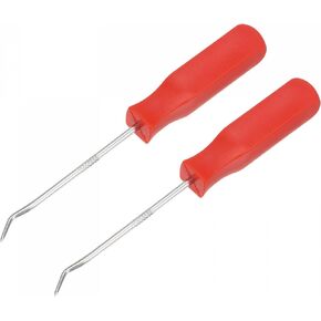 uxcell 45 Degree Pick Hook 5.51" Puller Remover Removal Tool for Oil Seal/O-rings, Gasket, Hose 2Pcs