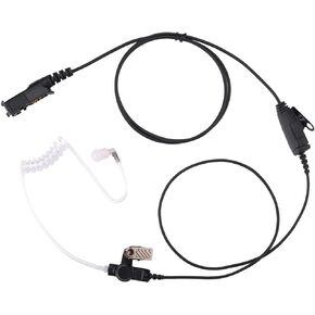 AIRSN Earpiece for Motorola XPR3300e XPR3500e XPR3300 XPR3500 Radio Walkie Talkie with MIC and PTT Single Wire Acoustic Tube Headset, Long Life Design