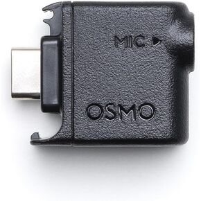 محول صوت Osmo Action 3.5 مم الأصلي لـ DJI Osmo Action 4 - يدعم إدخال صوت الميكروفون - واجهة من النوع C للشحن فقط - (يدعم المنفذ الميكروفونات فقط، وليس سماعات الأذن) in Saudi Arabia