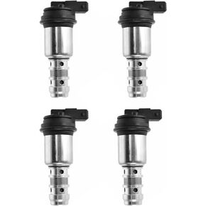 TRQ Variable Valve Timing Solenoid VANOS VVT Set of 4 Compatible with BMW N62 N63 550i 650i 750i