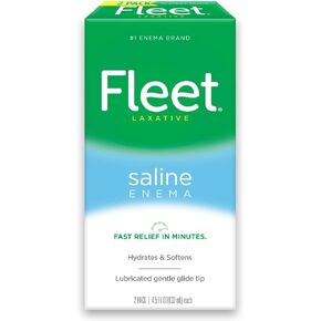 Fleet Saline Enema Twin Pack, 4.5-Ounce Bottles - 9-Ounces per Box by Fleet Laboratories