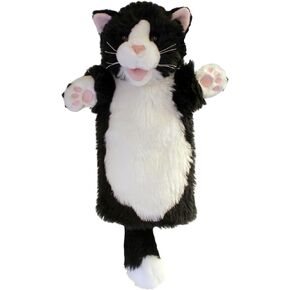 The Puppet Company Long-Sleeves Black & White Cat Hand Puppet, Led Anti-Stress 330
