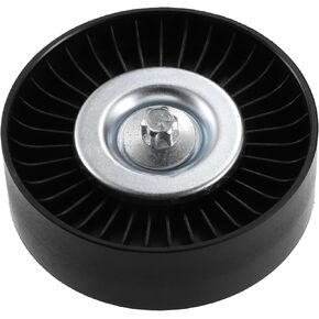 uxcell Drive Belt Tensioner Assembly Accessory Idler Pulley Tightener Pulley No.2712060019 for Mercedes-Benz C 230 2002-2005 Black Metal