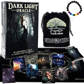 Bundles of Tarot and Oracles Cards Decks for Fortune Telling & Chakras (Dark Light Oracle)