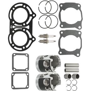 Pistons Bearings Top End Gaskets Kit Stock Standard Bore Pistons Bearings Replacement for Yamaha Banshee 350 YFZ350 1987 1988 1989 1990-2006