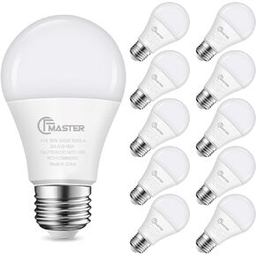 A19 LED Light Bulb, LED Bulbs 100 Watt Equivalent, 3000K Warm Light Bulbs, 1500 Lumens, E26 Standard Base Lightbulb, Non-Dimmable 15 Watt Soft White Bulbs for Home, ETL Listed(4-Pack)