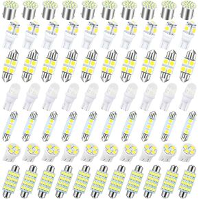 70 Pcs LED Car Bulb Kit, Auto Interior Lights, Dome Light 31mm 36 mm 41 mm T10 Bulbs, Super Bright Festoon Bulb Set, Vehicle Indoor Map Dome Trunk Cargo Door Courtesy License Plate Light