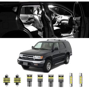 9pcs 4Runner Interior LED Lights Kit Super Bright LED Map Dome Light Bulbs for 1996 1997 1998 1999 2000 2001 2002 Toyota 4Runner All Models