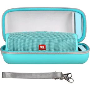 Mchoi Hard Portable Case Fits for JBL Charge 4 / Charge 5 Waterproof Bluetooth Speaker with Shoulder Strap, Case Only, Black