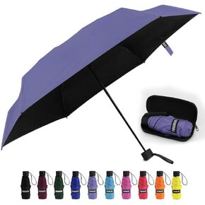 Yoobure Small Mini Umbrella with Case Light Compact Design Perfect for Travel Lightweight Portable Parasol Outdoor Sun&Rain Umbrellas in Kuwait