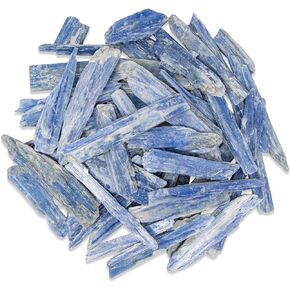 1/2 LB Blue Kyanite Blades for Jewelry Making - Natural Blue Kyanite Fans Shard - Healing Crystals, Polishing, Wire Wrapping, Wicca & Reiki Crystal Healing