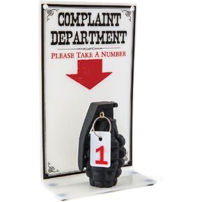 BigMouth Inc. The Complaint Department Sign, Funny Joke Decor for Your Work Desk or Office, Gag Gift & Prank for Your Coworker in Kuwait