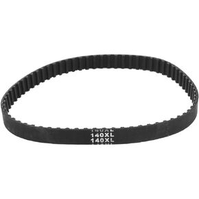 uxcell 140XL 14-inch Girth 70T Black Rubber Synchro Machine Timing Belt