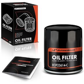 A-Premium 10K Miles Protection Spin On Oil Filter Compatible with Ford & Chevy & for Toyota & Nissan & Volkswagen & Jeep & Subaru & Dodge & Lexus & Mazda & Chrysler & Audi, Replace# 04E115561B, PH3614