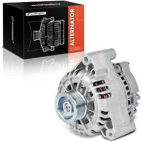 A-Premium Alternator Compatible with Ford Thunderbird 2002 & Lincoln LS 2000-2002, 3.9L, 12V 110A 6-Groove Pulley Clockwise, Replace# XR8U10300CE, XR8UCE