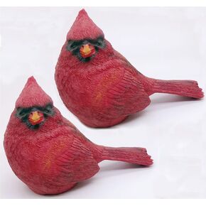 قطعتان من تمثال الكاردينال الصغير للديكور، هدايا الكاردينال، تمثال ديكور للطيور الكاردينال، تمثال حديقة المنزل in Kuwait