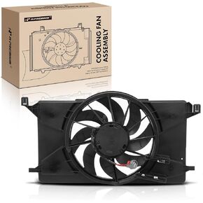 A-Premium Engine Radiator Cooling Fan Assembly Compatible with Select Ford Models - Focus 2012-2018 - Replace# BV6Z8C607K