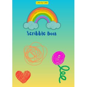 Little by Little Scribble Book Yellow: 5x7 in - 100 Pages | Travel Size Sketchbook for Toddlers On-the-Go | Drawing Paper, Doodle and Coloring Pad for Kids, Art Paper for Kids