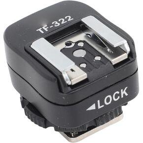 Flash Hot Shoe Sync Adapter with Extra PC Sync Port for Nikon Camera, Pure Copper Interface, TTL Flash Hot Shoe Converter