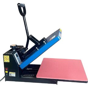 Fancierstudio Heat Press Digital Heat Press 15 x 15 Sublimation Heat Press Rhinestone Heat Press T-Shirt Heat Press 15x15 B/BLK (Clamp Shell) (FS15x15 BBP Pull Out)