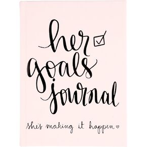 Eccolo Inspirational Quote Journal for Women, Hardcover Notebook, Faux Leather, Lay Flat Notebook, “The Future is Bright", Dayna Lee Collection (Fuchsia, 5x7 Inches)