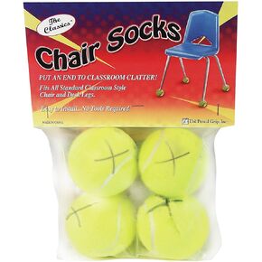 The Classics Chair Sox, Yellow, 4 Count (TPG-230)