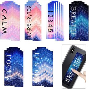 Anxiety Sensory Stickers Cute Fidget Textured Strips Toys Anti Stress Tactile Rough Sensory Calm Textured Strips Adhesives Anxiety Relief for Adults Teens Desk Classroom