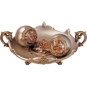 OK Lighting Rosie Bowl with Balls, Bronze, large