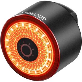 Bike Tail Light with Smart Brake Sensor, Gaciron LOOP-100 Bike Lights for Night Riding, Aluminum Alloy Bike Rear Light with Magnetic Mount, 100lm High Brightness Rear Bike Light Rechargeable