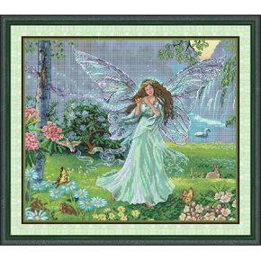 ITSTITCH Cross Stitch Kits for Adults Full Range of DIY Stamped Cross Stitch Kits A tulip Pattern 11CT 3 Strands 19.7x19.7 inch