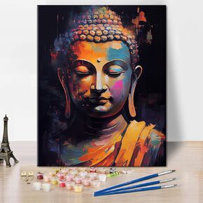 Rebotipy Painting by Numbers Kit for Adults,Master Chief Rave Party Paint by Numbers for Beginner,Oil Painting Acrylic Paints for Home Decor 16x20 Inch