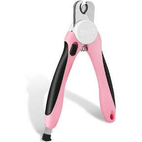 Flexzion Dog Cat Nail Clipper and Trimmer, Pet Toe Claw Scissor Grooming Tool with Stainless Steel Blades File Easy Grip Handle Safety Guard Avoid Overcutting for Small Medium Large Breed Puppy, Blue