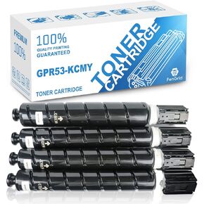 خرطوشة حبر معاد تصنيعها GPR-53 GPR53 متوافقة مع طابعة ImageRunner Advance DX C3325 C3330 C3520 C3525 C3530 C3025 (4 عبوات) in Kuwait