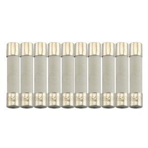 Tegg 10PCS 20A Slow-Blow Time Delay Ceramic Fuses 250V 6x30mm