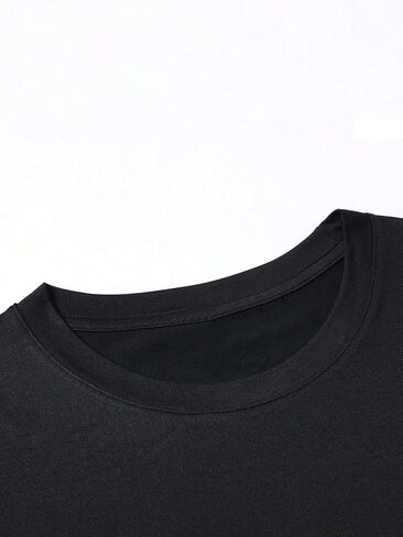 Floerns Men's 2 Piece Outfit Short Sleeve Tee Shirts Drawstring Waist Shorts Set in Saudi Arabia